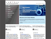 Tablet Screenshot of cortechmachines.com